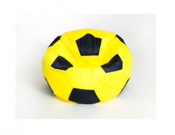 Кресло-мешок Мяч малый желто-черное в Соликамске - solikamsk.mebel-74.com | фото