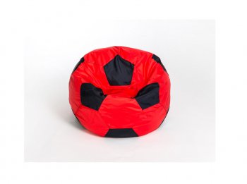 Кресло-мешок Мяч малый красно-черное в Соликамске - solikamsk.mebel-74.com | фото