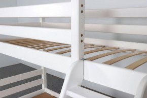 АДЕЛЬ Кровать двухъярусная с наклонной лестницей (белый) в Соликамске - solikamsk.mebel-74.com | фото
