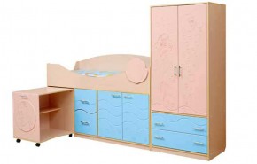 Набор мебели для детской Юниор -12.2 (700*1860) МДФ матовый в Соликамске - solikamsk.mebel-74.com | фото