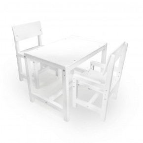 Детский растущий комплект стол и два стула  Я САМ "Лофт" (Белый, Белый) в Соликамске - solikamsk.mebel-74.com | фото