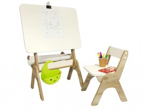Детский растущий стол-парта и стул Я САМ "Умка" (Дуб/Серый) в Соликамске - solikamsk.mebel-74.com | фото