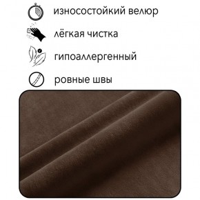 Диван Горизонт Д2-ВК (велюр коричневый) 1200 в Соликамске - solikamsk.mebel-74.com | фото