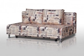 Диван-кровать Комфорт без подлокотников Принт "Gazeta" (2 подушки) в Соликамске - solikamsk.mebel-74.com | фото