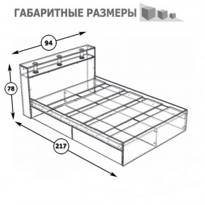 Камелия Кровать 0900, цвет белый, ШхГхВ 93,5х217х78,2 см., сп.м. 900х2000 мм., без матраса, основание есть в Соликамске - solikamsk.mebel-74.com | фото