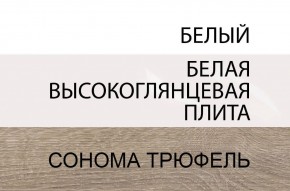 Комод 2D-1S/TYP 34, LINATE ,цвет белый/сонома трюфель в Соликамске - solikamsk.mebel-74.com | фото