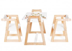 Комплект детской мебели стол и  два стула Я САМ "Лофт-Дуо" (Белый) в Соликамске - solikamsk.mebel-74.com | фото
