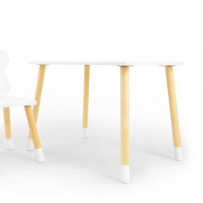Комплект детской мебели стол и стул Корона (Белый/Белый/Береза) в Соликамске - solikamsk.mebel-74.com | фото