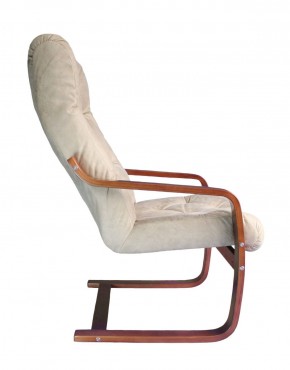 Кресло для отдыха (пружинка) Магнат 102-З-КР замша КРЕМ в Соликамске - solikamsk.mebel-74.com | фото