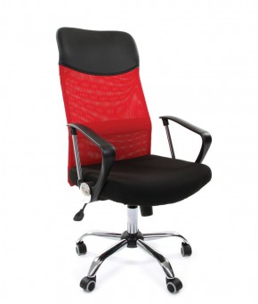 Кресло для руководителя CHAIRMAN 610 N (15-21 черный/сетка красный) в Соликамске - solikamsk.mebel-74.com | фото