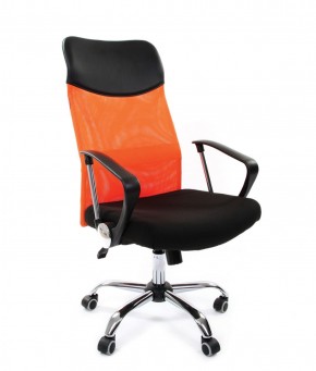 Кресло для руководителя CHAIRMAN 610 N (15-21 черный/сетка оранжевый) в Соликамске - solikamsk.mebel-74.com | фото