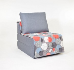 Кресло-кровать бескаркасное Харви (серый-геометрия слейт) в Соликамске - solikamsk.mebel-74.com | фото