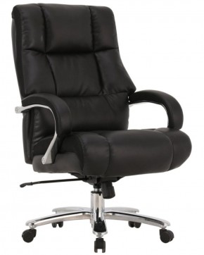 Кресло офисное BRABIX PREMIUM "Bomer HD-007" (рециклированная кожа, хром, черное) 531939 в Соликамске - solikamsk.mebel-74.com | фото