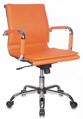 Кресло руководителя Бюрократ CH-993-LOW/ORANGE оранжевый в Соликамске - solikamsk.mebel-74.com | фото