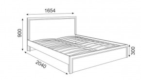 Кровать 1.6 М07 Стандарт с основанием Беатрис (Орех гепланкт) в Соликамске - solikamsk.mebel-74.com | фото