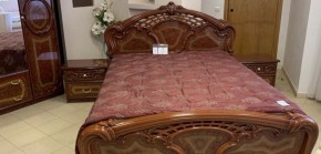 Кровать 2-х спальная 1600*2000 Роза, без основания (01.116) орех в Соликамске - solikamsk.mebel-74.com | фото