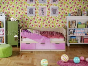 Кровать Бабочки (Сиреневый металлик) 1600 в Соликамске - solikamsk.mebel-74.com | фото