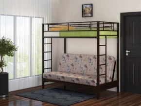 Кровать двухъярусная с диваном "Мадлен" (Коричневый/Бежевый) в Соликамске - solikamsk.mebel-74.com | фото