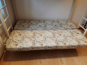 Кровать двухъярусная с диваном "Мадлен" (Серый/Фиолетовый) в Соликамске - solikamsk.mebel-74.com | фото