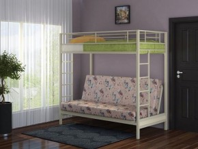 Кровать двухъярусная с диваном "Мадлен" (Слоновая кость/Серый) в Соликамске - solikamsk.mebel-74.com | фото