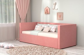 Кровать с ПМ (арт.030) (с/м 900*2000мм) (б/матр), ткань розовая в Соликамске - solikamsk.mebel-74.com | фото