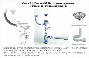 Мойка кухонная ULGRAN U-101 (500) в Соликамске - solikamsk.mebel-74.com | фото
