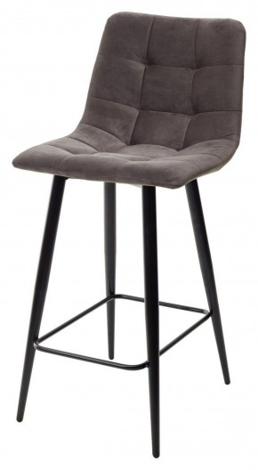 Полубарный стул CHILLI-QB графит #14, велюр / черный каркас (H=66cm) М-City в Соликамске - solikamsk.mebel-74.com | фото