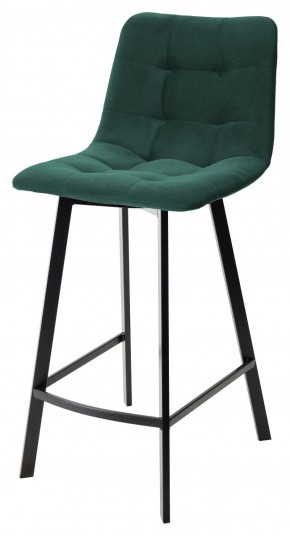 Полубарный стул CHILLI-QB SQUARE зеленый #19, велюр / черный каркас (H=66cm) М-City в Соликамске - solikamsk.mebel-74.com | фото