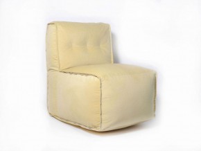 Прямое модульное бескаркасное кресло Комфорт (Желтый велюр) в Соликамске - solikamsk.mebel-74.com | фото