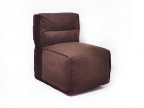 Прямое модульное бескаркасное кресло Комфорт (Шоколад велюр) в Соликамске - solikamsk.mebel-74.com | фото
