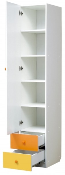Шкаф 1-но дверный с ящиками и зеркалом Радуга (400) в Соликамске - solikamsk.mebel-74.com | фото