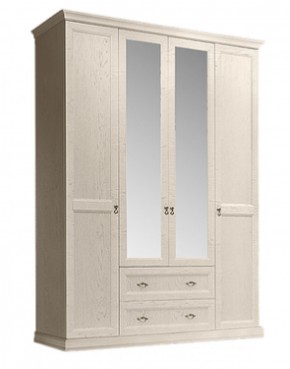 Шкаф 4-х дверный (с зеркалами) для платья и белья с выдвижными ящиками Венеция дуб седан (ВНШ1/41) в Соликамске - solikamsk.mebel-74.com | фото