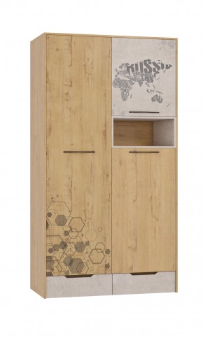 Шкаф для одежды 3 двери и 2 ящика Шк134.0 ДС Стэнфорд в Соликамске - solikamsk.mebel-74.com | фото