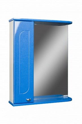 Шкаф-зеркало Радуга Синий металлик 60 левый АЙСБЕРГ (DA1130HZR) в Соликамске - solikamsk.mebel-74.com | фото