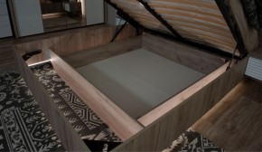 Спальня Джулия Кровать 160 МИ с подъемным механизмом Дуб крафт серый в Соликамске - solikamsk.mebel-74.com | фото