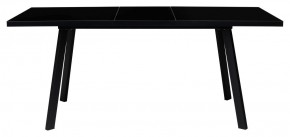 Стол ФИН 120 Черный, стекло/ Черный каркас М-City в Соликамске - solikamsk.mebel-74.com | фото