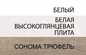 Стол письменный /TYP 80, LINATE ,цвет белый/сонома трюфель в Соликамске - solikamsk.mebel-74.com | фото