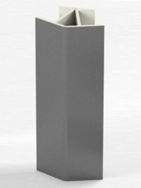 Угловое соединение для цоколя 135 гр. h100 мм (Алюминий, Белый, Черный, Сонома) в Соликамске - solikamsk.mebel-74.com | фото