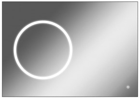 Зеркало Eclipse 100 black с подсветкой Sansa (SE1032Z) в Соликамске - solikamsk.mebel-74.com | фото