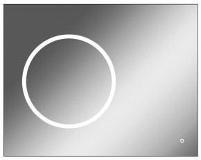 Зеркало Eclipse 90 black с подсветкой Sansa (SE1031Z) в Соликамске - solikamsk.mebel-74.com | фото
